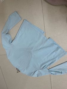 Ribbed Tie-Front Cardigan Top