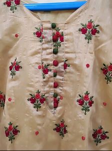 Mustard Gold Festive Kurti For Special Occasions