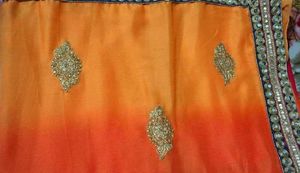 Designer Ombre Silk Saree