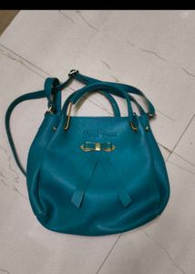 Teal "Sweet Heart" Handbag