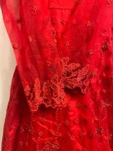 Stunning Red Embellished Gown