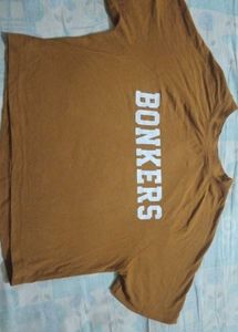 Trendy Cropped "BONKERS" T-Shirt