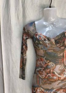 Mesh Off-Shoulder "Renaissance" Mini Dress