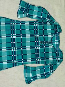 Cozy Plaid Print Night Suit Set