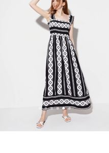 savana Printed A-Line Maxi Dress