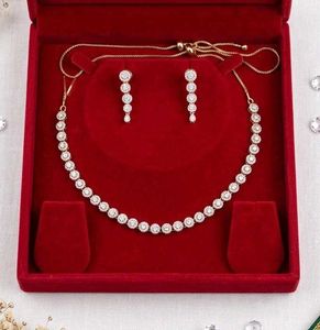 Stunning Diamond Necklace & Earring Set