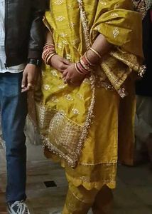 3 Peice Suit For Haldi Ceremony