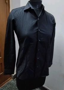 Classic Black Button-Down Shirt