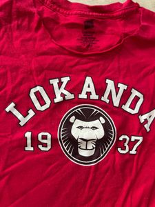 Red Lokanda Graphic Fringe T-Shirt