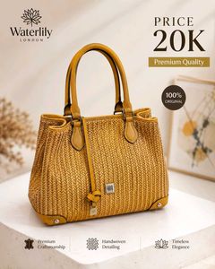 👜 Water Lily Luxury Handbag – Leather  Expensive