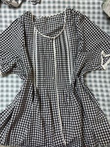Chic Black & White Gingham Kurta