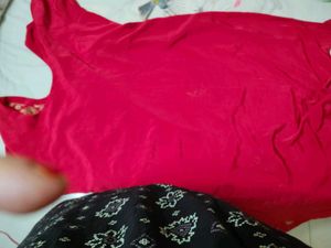 Embroidered Red Kurta