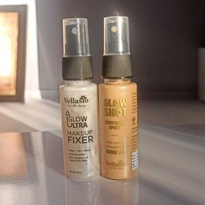 GlowUltra Makeup Fixer+primer & BodyGlow Shot spr