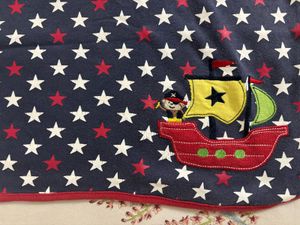Starry Baby Blanket with Applique