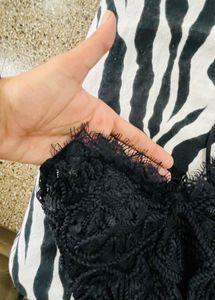 Black Lace Bralette Crop Top