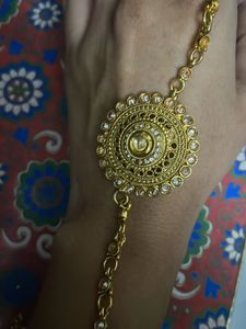 Indian Hand Bracelet Ring Combo