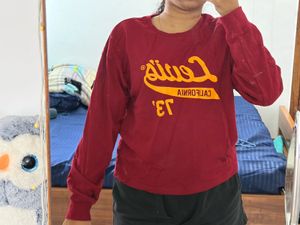 Maroon "California" Graphic T-Shirt