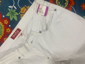 White Bootcut Denim Jeans