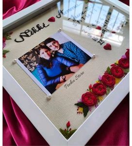 Hand Embroidered Photo Frame