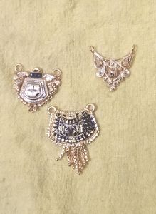 Vintage Gold Pendants Set