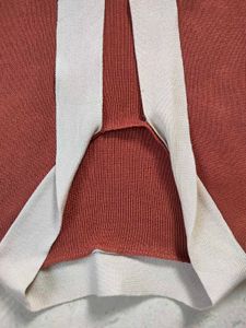 Stylish Contrast Trim Knit Top