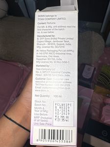 Skinn Titan Sheer O Perfume