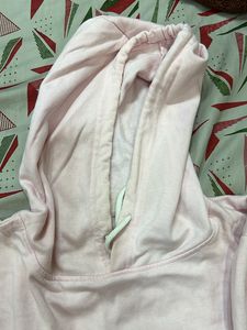 Sweatshirt, pink colour Hoodie with cap