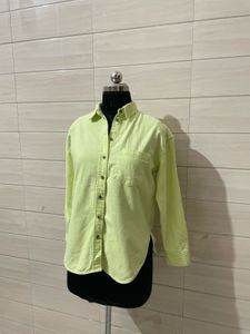 Lime Green Button-Up Shirt