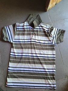 Men's Striped Polo T-Shirt