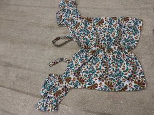 Floral Print Ruffle Dress