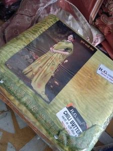 R.G. Sarees - Chili Butter Saree