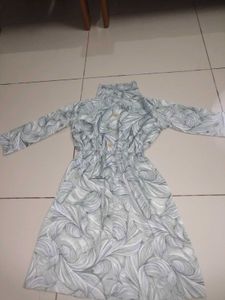 Stylish Printed Button-Up Mini Dress