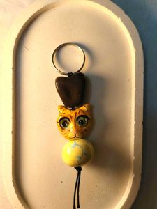 Cute Cat Keychain Charm
