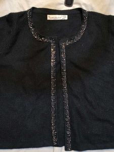 Sparkling Black Cardigan
