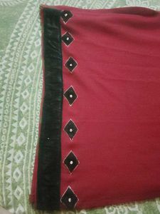 Embellished Red Kurta