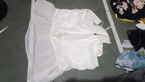 Sheer White Cami Top