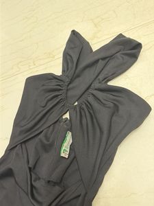 Chic Black Halter Neck Cut-Out Dress