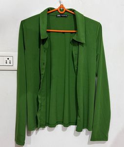 ZARA Green shirt size S