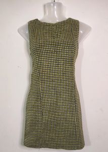 Warm Gingham Olive dress