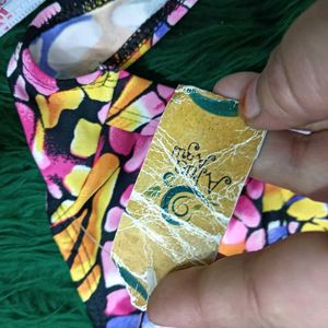 Vibrant 🆕🎁Floral Print Halter Bikini Top