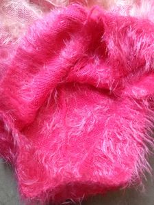 Pink Fuzzy Knit New Sweater