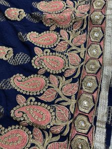 Elegant Blue Ethnic Skirt