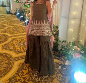 Olive Green Sharara Set sale 💖sale sal