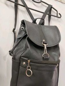 Mini Black Backpack Women's College School Bag 🎒