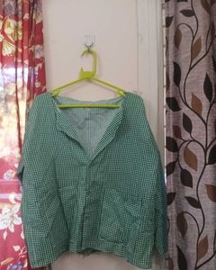 Green Checkered Summer Coat