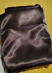 brown satin fabric 5 mtr
