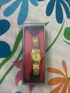 Vintage Ajantha Quartz Gold-Tone Watch