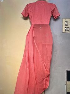 Elegant Pink Kurta Set with Dhoti Pants
