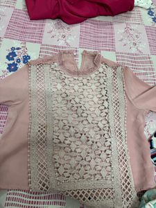 Pink Bell Sleeve Top