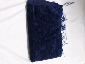 blue velvet stole/ hijab